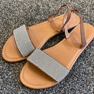 Montego Bay Club sparkly slingback sandals